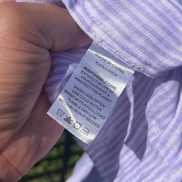 Hill House Linen Striped Paz Top NWT - Picture 7 of 8